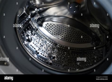 Stainless Steel Washing Machine Launder Close Up View Stock Photo Alamy