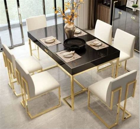 Ss Pvd Coated Dining Table At Rs 30000 Piece Stainless Steel Dining