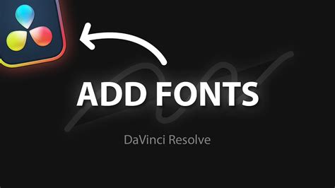 How To Download And Install New Fonts Davinci Resolve Youtube