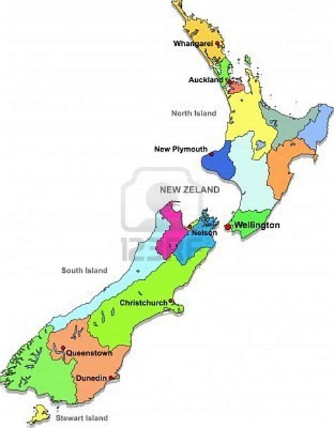 Political Map of New Zealand | Political Map of New Zealand