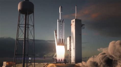 Falcon Heavy Le Lanceur Lourd De Spacex Se Prépare Pour Son Premier