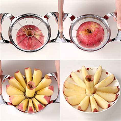 Savorliving Apple Slicer Upgraded Version Slices Extra Large Apple