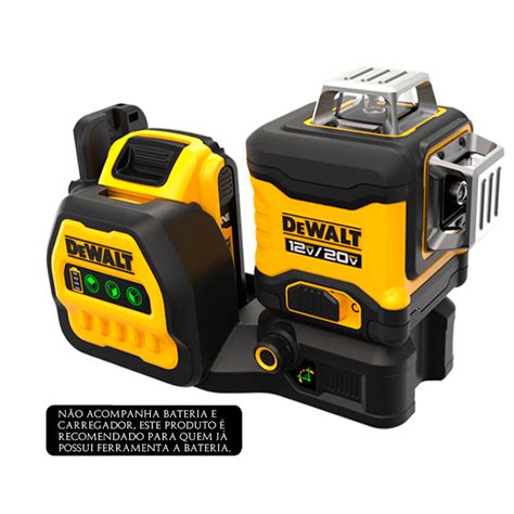 Nivel A Laser A Bateria 12 20V 360 Graus 3 Linhas Verde Dewalt DCLE34030GB