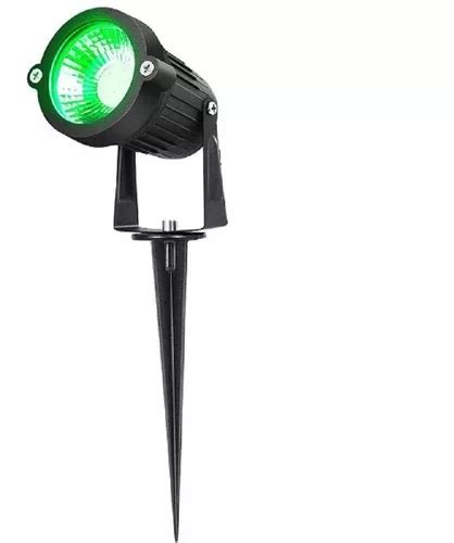 Espeto Jardim Prova D Gua Bivolt W Led Luz Verde Parcelamento Sem Juros