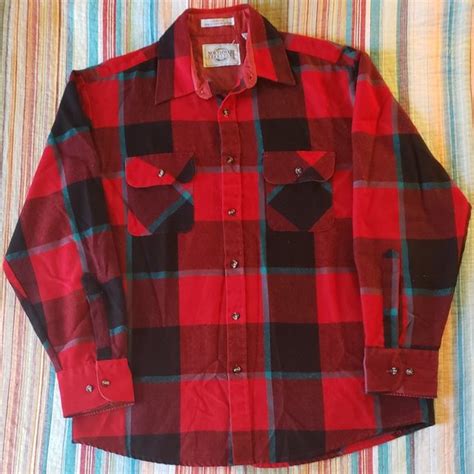 Northwest Territory Shirts Vintage Mensunisex Plaid Flannel Shirt