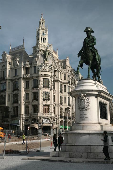 Dom Pedro Vi Statue Avenida Dos Aliados Porto Portugal Travel Guide