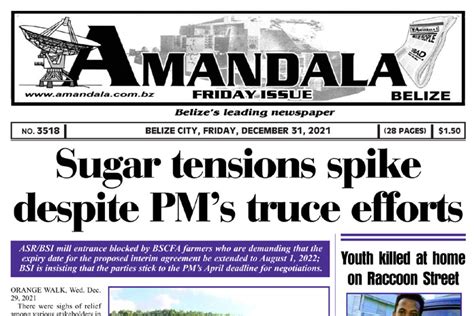 Amandala 3518 Friday December 31 2021 Amandala Newspaper