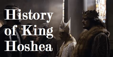 History of King Hoshea - SalvationCall