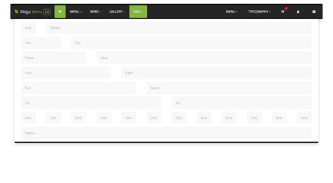 Mega Menu Responsive Mega Navbar For Bootstrap By Flexboxgrid