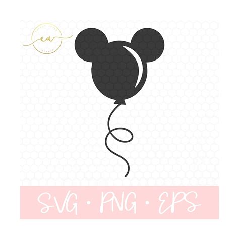 Free Svg Mickey Balloons Disney Balloon Svg Svg Png Eps Dxf File