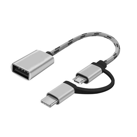 2 In 1 Type C Micro USB To USB 3 0 Interface OTG Adapter Cable