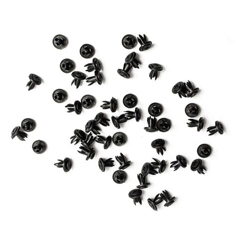 50pcs Car Body 6mm Hole Dia Plastic Rivets Fastener Fender Bumper Push Pin Clip Ebay