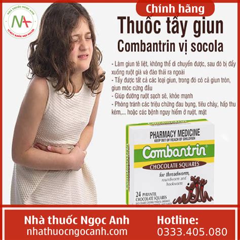 thuoc tay giun combantrin chocolate squares  tot khong gia bao nhieu