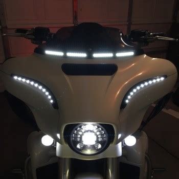 DRL Windshield Trim with Turn Signals - HD - Custom Dynamics