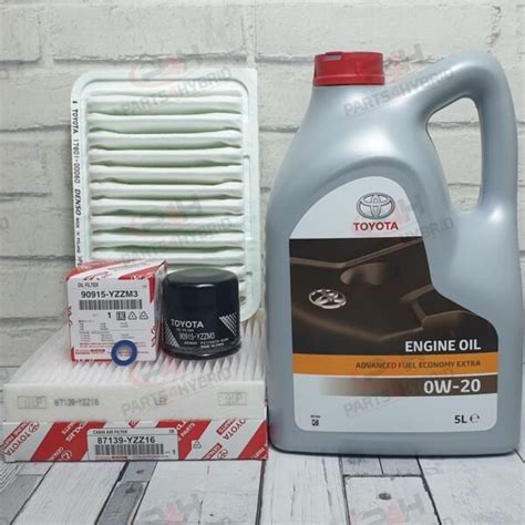 Genuine Toyota Auris Service Kit ZRE152 1 8L 2007 2012 With 0W20 Oil