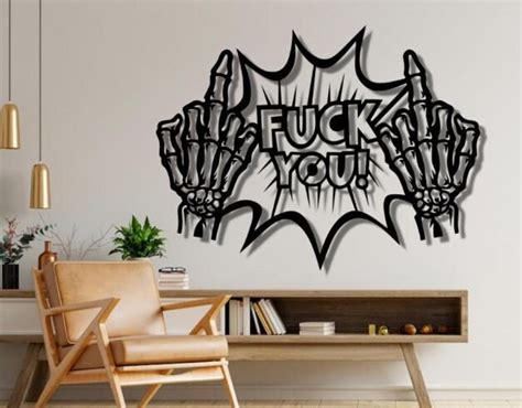 Middle Finger Dxf Svg Png Files Fuck You Off Etsy