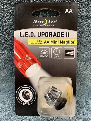 Nite Ize Led Upgrade Kit Ii For Aa Mini Maglite Lrb Ebay