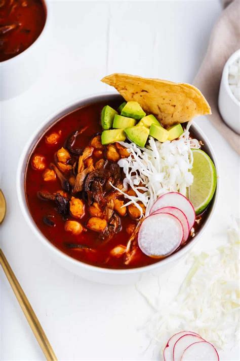 Flavor Packed Vegetarian Pozole Rojo