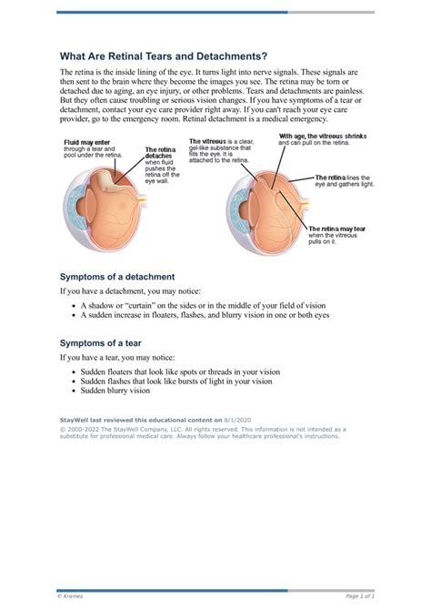 Text What Are Retinal Tears And Detachments HealthClips Online