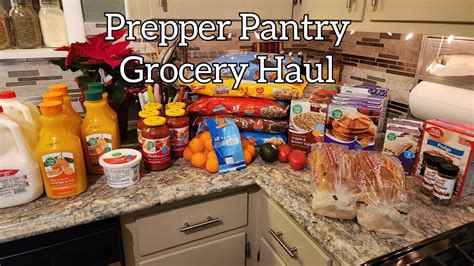 Grocery Haul With Prices Prepper Pantry Youtube