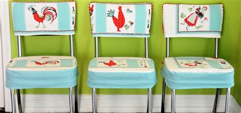 Diy Custom Chair Seat Covers With A Vintage Tablecloth My So Called