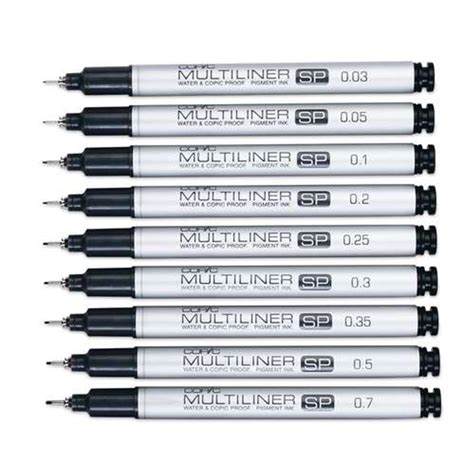 Multiliner Sp Noir De Copic Pointe Copic Multiliner Mm