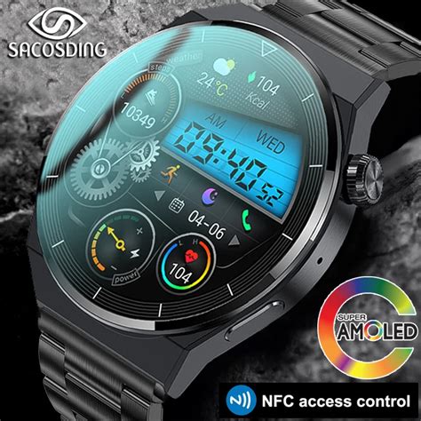 NFC Smart Watches Men GT3 Pro AMOLED HD Screen Health Monitoring