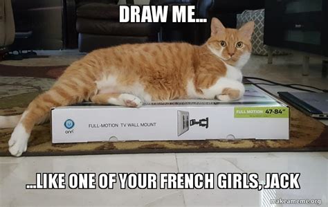 Cat Draw Me Like One Of Your French Girls Cat Lovster