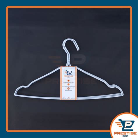 Jual Hangers Gantungan Pakaian Slim Bahan Kawat Coating Pvc Putih