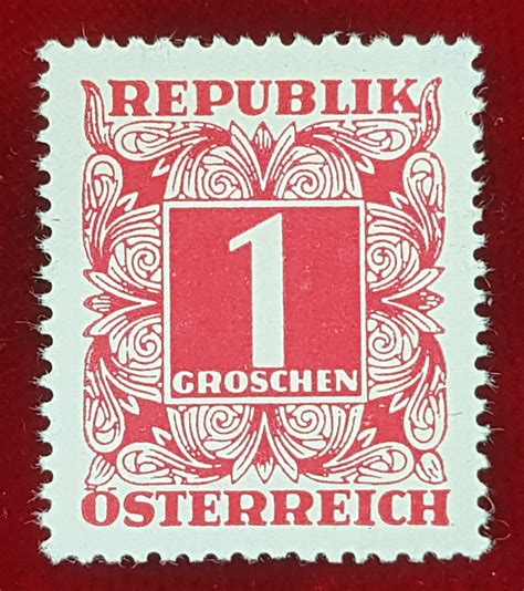 Briefmarke Groschen Porto Republik Sterreich Postfrisch Ebay