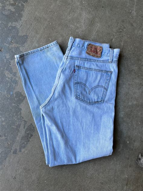 Vintage Vintage 90s Light Wash Levis 501 Jenas Grailed