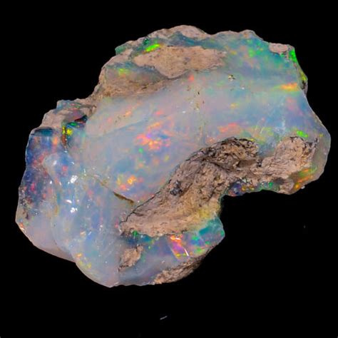 100 Natural Welo Fire Ethiopian Opal Rough Gemstone 16 Ct 25X16X12 Mm