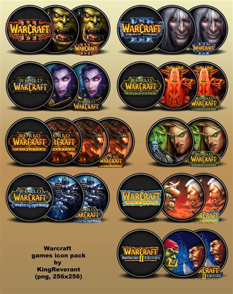 Warcraft Game Series Icon Pack By Kingreverant On Deviantart