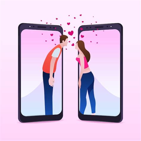 Free Vector Dating App Concept