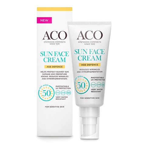 Aco Sun Face Cream Age Defense Spf Ml Apotek Hj Rtat