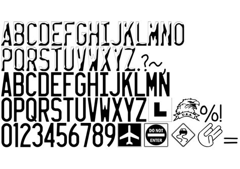 Plate number font free download 33 truetype .ttf opentype .otf files