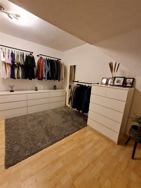 Garderobe Kleiderschrank Schlafzimmer Ankleidezimmer Industrierohr