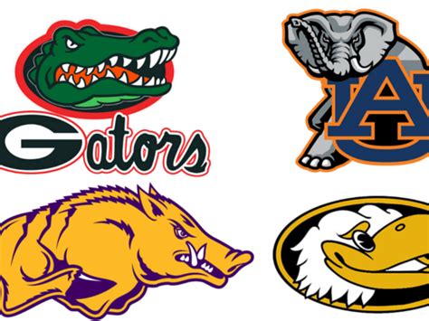 Sec College Team Logos