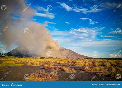 Eruption of Tavurvur Volcano, Rabaul, New Britain Island, Papua New ...