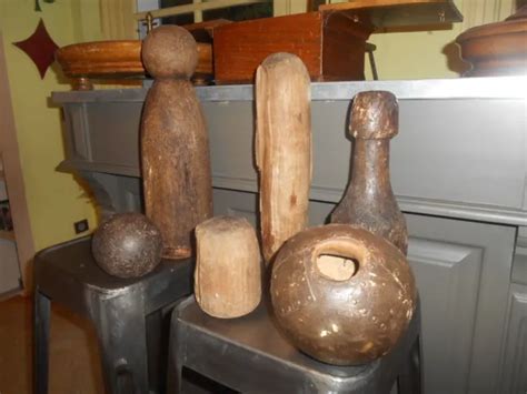 Ancien Jeu Traditionnel En Bois Quilles Et Boules De Caf Eur