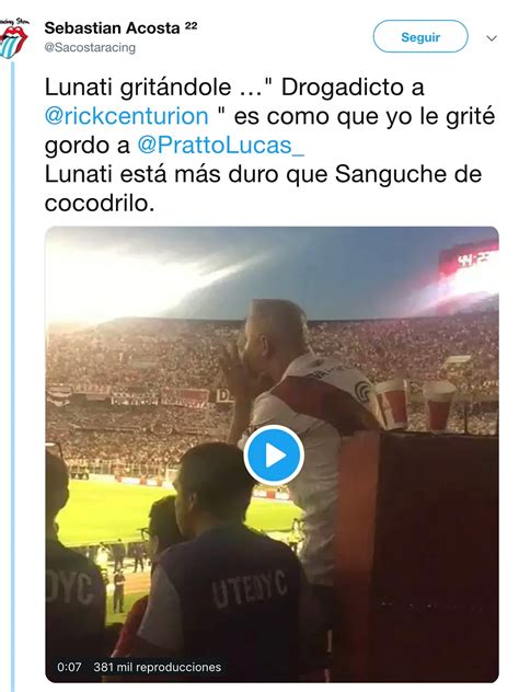 El Grito De Pablo Lunati A Ricardo Centurión Desde La Tribuna En River