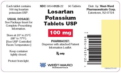 Losartan Fda Prescribing Information Side Effects And Uses