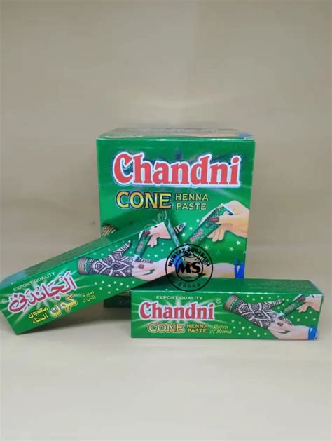 Pacar Kuku Chandini Chandni Cone Henna Hena Kuku Asli Arab