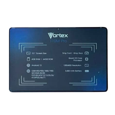 VORTEX T10M PRO Tablette 10 1 Pouces 64 Go ROM 4 Go RAM Android 13