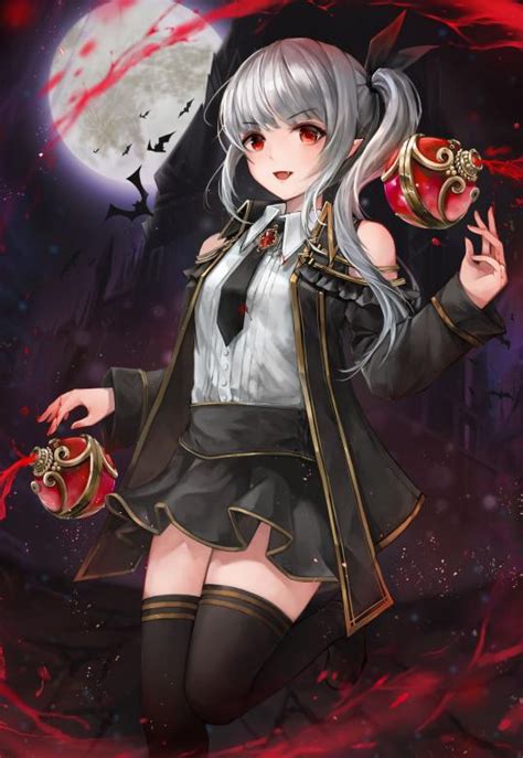 Anime Vampire Girl - online puzzle