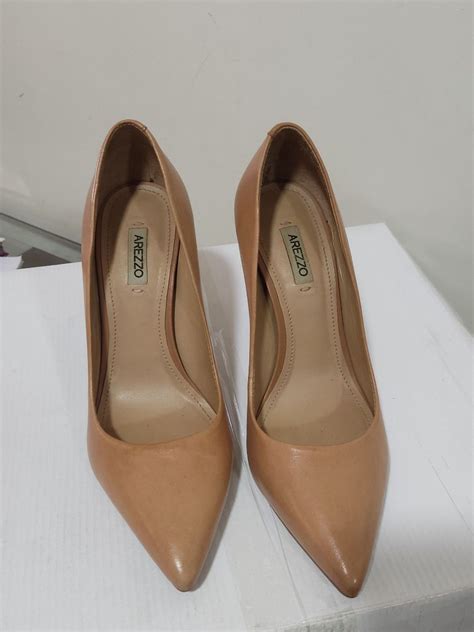 Scarpin Pezinho Cor Nude Arezzo Sapato Feminino Arezzo Usado Enjoei