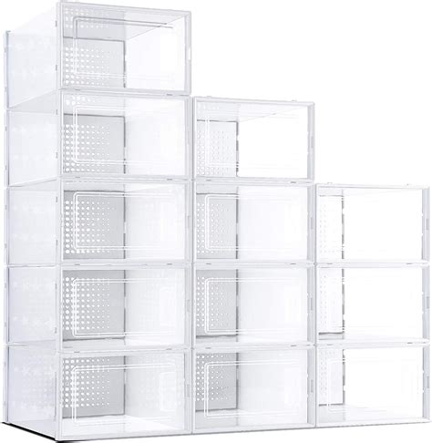 Shoe Storage Boxes Clear Plastic Stackable Shoe Box South Africa Ubuy