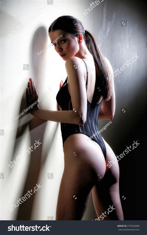 Fashion Portrait Beautiful Brunette Woman Sexy Stock Photo Shutterstock