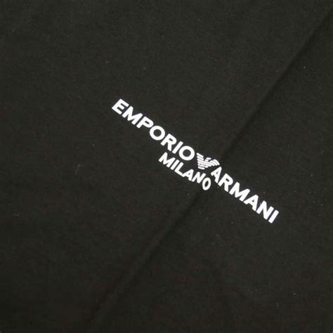 Emporio Armani エンポリオアルマーニ メンズクルーネックtシャツ 3r1tu7 1jsaz ブラック Ea23ss304