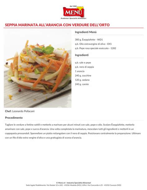 PDF SEPPIA MARINATA ALLARANCIA CON VERDURE DELLORTO DOKUMEN TIPS